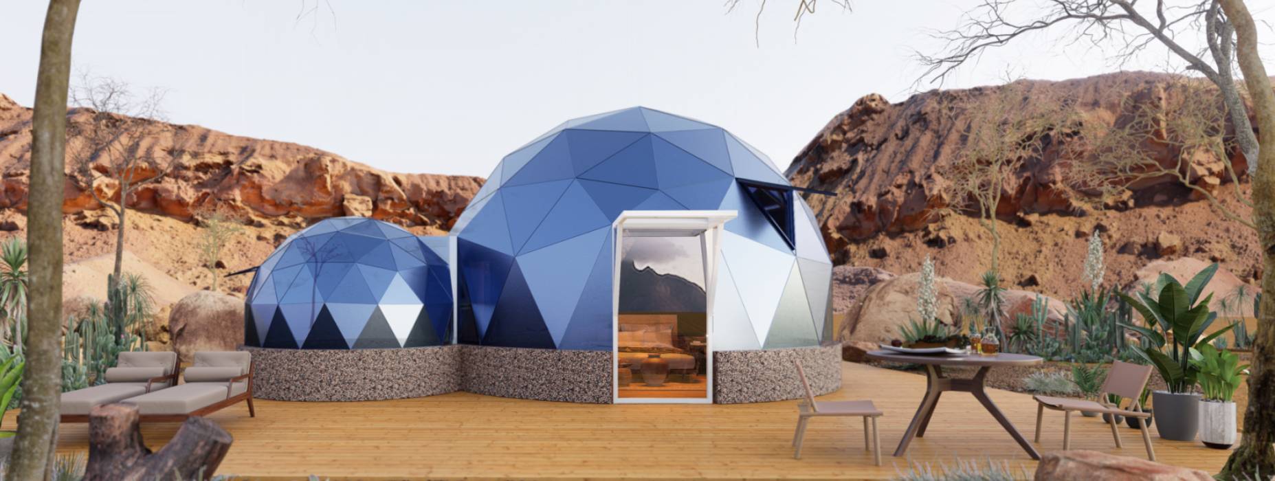 新安县球形智能光伏玻璃星空房